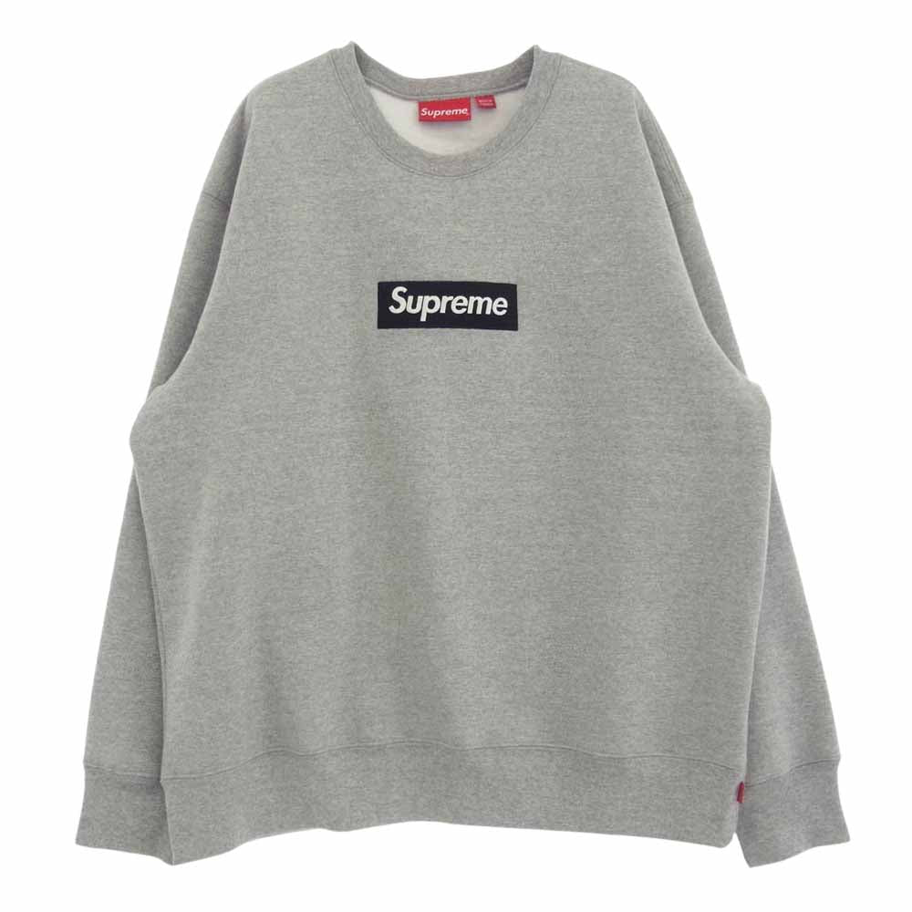 Supreme シュプリーム 22AW BOX LOGO CREWNECK ボックスロゴ クルーネック スウェット トレーナー ブラック系 L【中古】