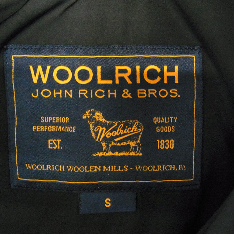 WOOLRICH ウールリッチ WWCPS2726D フィッシュテール ダウンジャケット ゴールド金具 ダウンモッズコート ブラック系 S【中古】