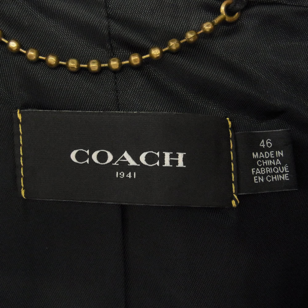 COACH コーチ 22020 MILITARY JACKET ミリタリー ジャケット カーキ系 46【中古】