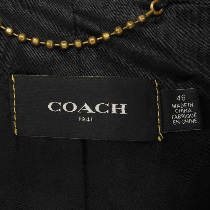 COACH コーチ 22020 MILITARY JACKET ミリタリー ジャケット カーキ系 46【中古】