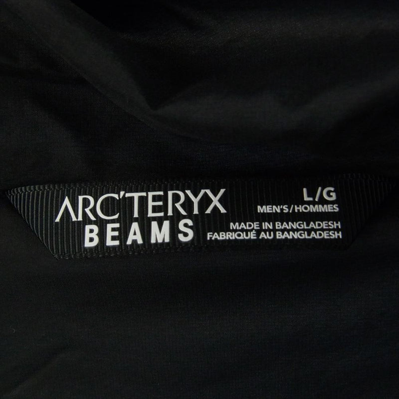 ARC'TERYX アークテリクス x BEAMS Atom LT Hoodie Jacket ビームス別注 アトム LT フーディー ジャケット ブラック系 ブルー系 L【極上美品】【中古】