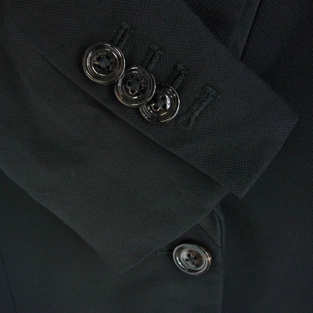 MAISON MARTIN MARGIELA メゾンマルタンマルジェラ 13SS S51BN0177 ➃ライン 2枚襟 2B テーラードジャケット ブラック系 4【中古】