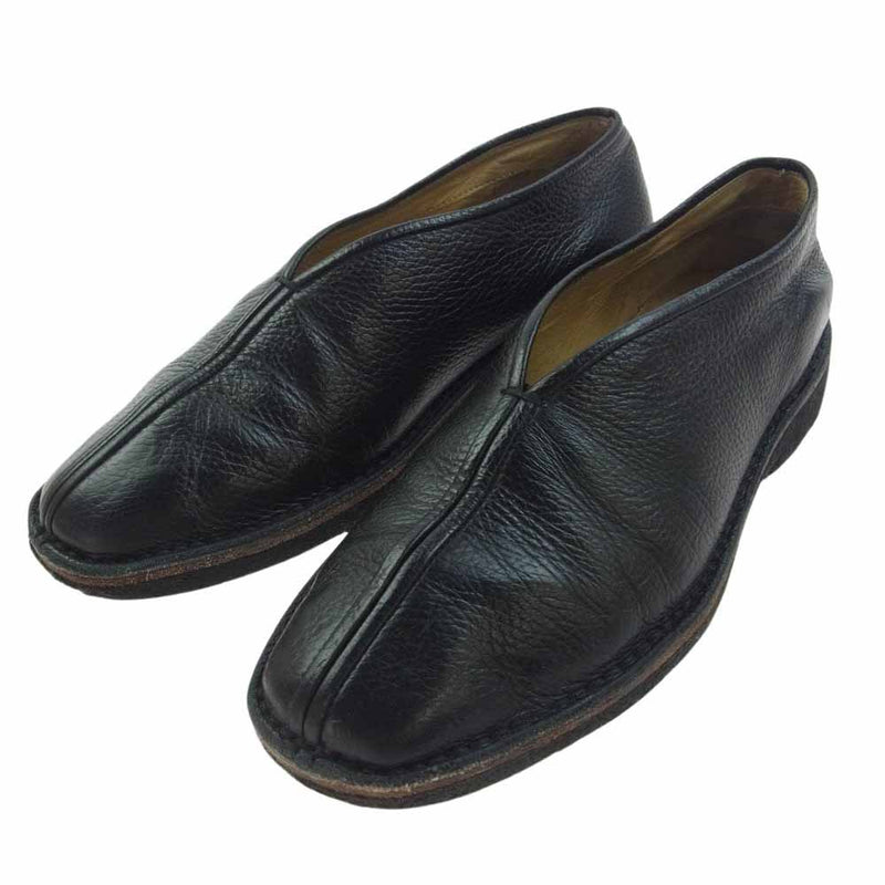 LEMAIRE ルメール CHINESE SLIPPERS チャイニーズ スリッパ スリッポン シボレザー サンダル ブラック系 40【中古】