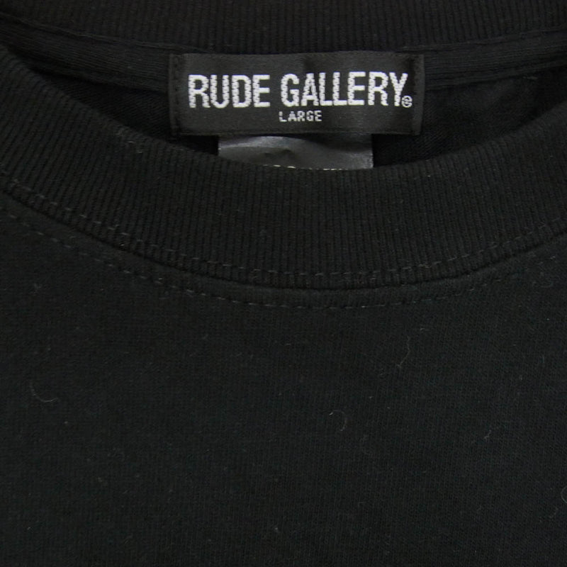 RUDE GALLERY ルードギャラリー 23SS JOE STRUMMER TEE Photography by sho KIKUCHI フォトプリント 半袖 Tシャツ ブラック系 L【中古】