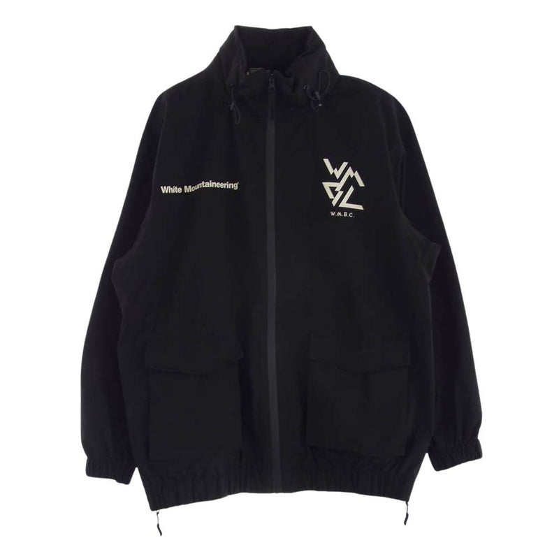 WHITE MOUNTAINEERING ホワイトマウンテニアリング BC2173202 w.m.b.c WATERPROOF ZIP UP JACKET 撥水 ウォータープルーフ フルジップ トラックジャケット ブラック系 FREE【中古】