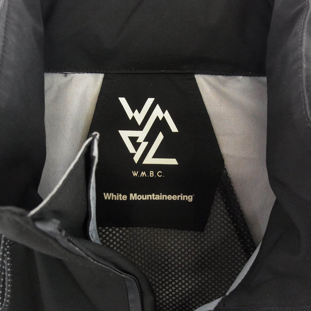WHITE MOUNTAINEERING ホワイトマウンテニアリング BC2173202 w.m.b.c WATERPROOF ZIP UP JACKET 撥水 ウォータープルーフ フルジップ トラックジャケット ブラック系 FREE【中古】