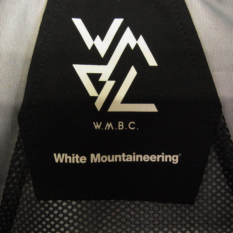 WHITE MOUNTAINEERING ホワイトマウンテニアリング BC2173202 w.m.b.c WATERPROOF ZIP UP JACKET 撥水 ウォータープルーフ フルジップ トラックジャケット ブラック系 FREE【中古】