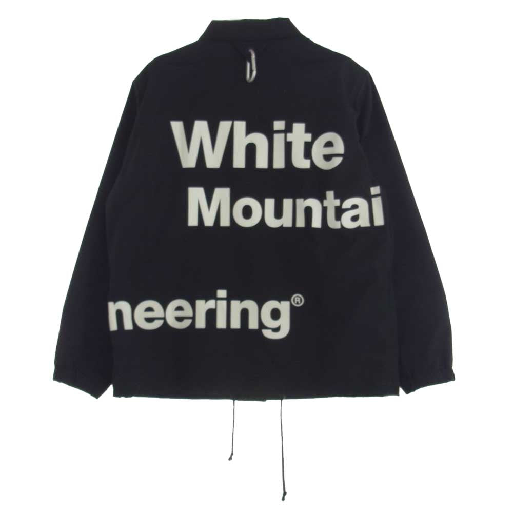 WHITE MOUNTAINEERING ホワイトマウンテニアリング 19AW WM1973209 WhMt PRINTED COATCH JACKET ロゴプリント コーチジャケット ブラック系 2【美品】【中古】