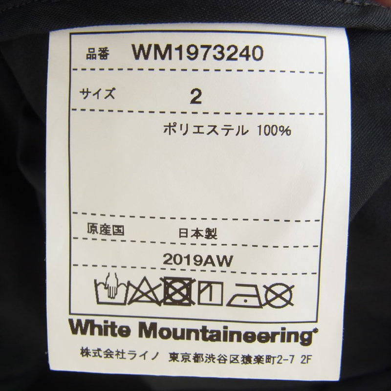 WHITE MOUNTAINEERING ホワイトマウンテニアリング 19AW WM1973209 WhMt PRINTED COATCH JACKET ロゴプリント コーチジャケット ブラック系 2【美品】【中古】