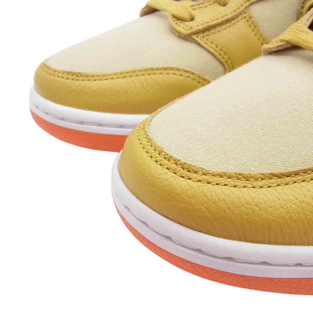 NIKE ナイキ DV7215-700 Dunk Hi Retro Prm ダンク ハイ レトロ プレミアム スニーカー イエロー系 ベージュ系 28cm【新古品】【未使用】【中古】
