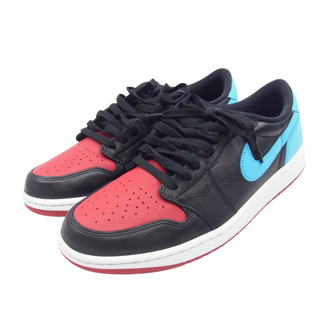 NIKE AIR JORDAN ナイキ ジョーダン CZ0775-046 Air Jordan 1 Retro Low OG NC to Chi エアジョーダン1 レトロ ロー ノースカロライナ トゥ シカゴ スニーカー ブラック系 レッド系 ブルー系 28cm【新古品】【未使用】【中古】