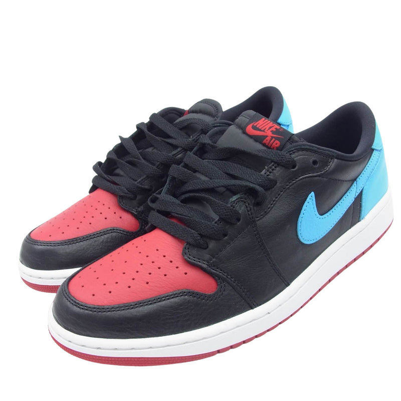 NIKE AIR JORDAN ナイキ ジョーダン CZ0775-046 Air Jordan 1 Retro Low OG NC to Chi エアジョーダン1 レトロ ロー ノースカロライナ トゥ シカゴ スニーカー レッド系 ライトブルー系 ブラック系 28.5cm【新古品】【未使用】【中古】