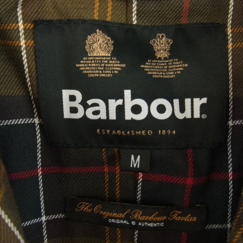 Barbour バブアー MWX0339BK72 ASHBY WAXED JACKET アシュビー 2ワラント ワックス コットン オイルド ジャケット ブラック系 M【中古】