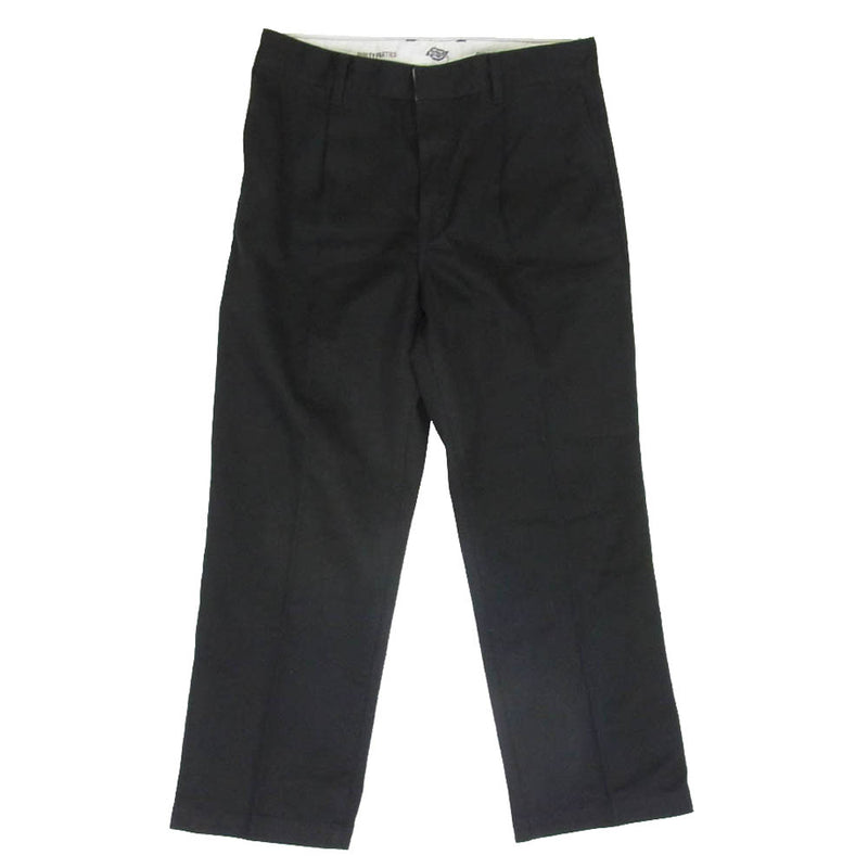 WACKO MARIA ワコマリア 23AW DICKIES-WM-PT14 × DICKIES ディッキーズ PLEATED TROUSERS トラウザーズ パンツ ブラック系 S【中古】