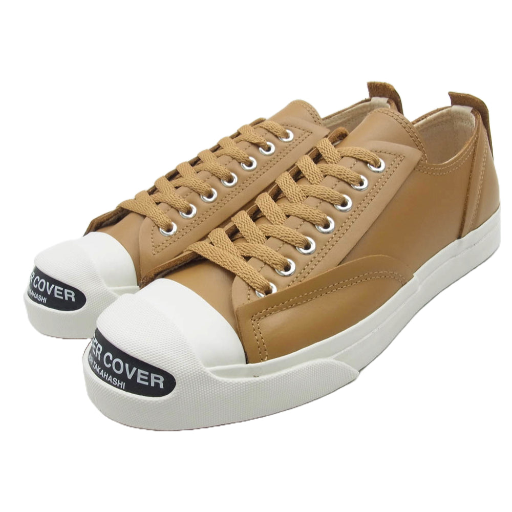 UNDERCOVER アンダーカバー 24AW UC2D9F02 TOE LOGO LEATHER SNEAKERS トゥロゴ レザー ローカット スニーカー ブラウン系 M【極上美品】【中古】