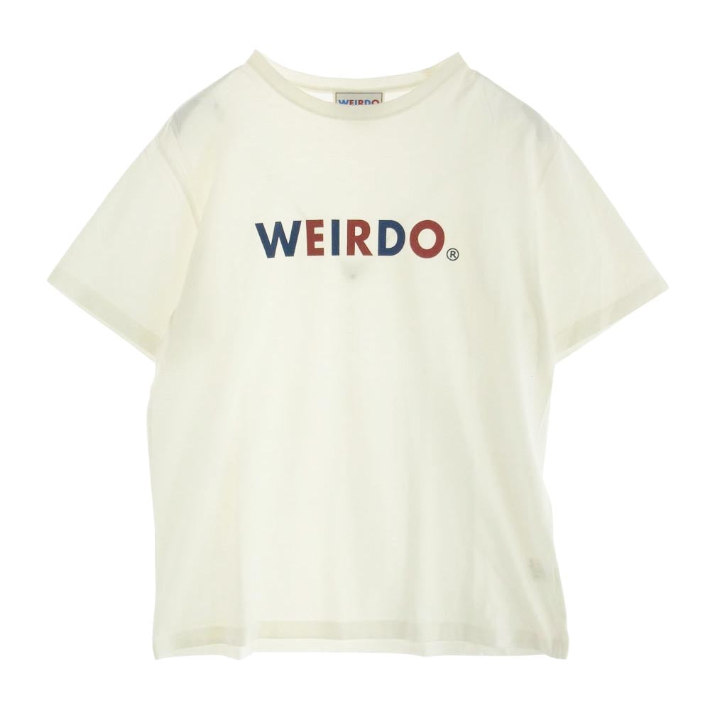 WEIRDO ウィアード SIG S/S T-SHIRTS ロゴ Tシャツ オフホワイト系 L【中古】