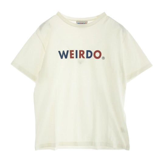 WEIRDO ウィアード SIG S/S T-SHIRTS ロゴ Tシャツ オフホワイト系 L【中古】