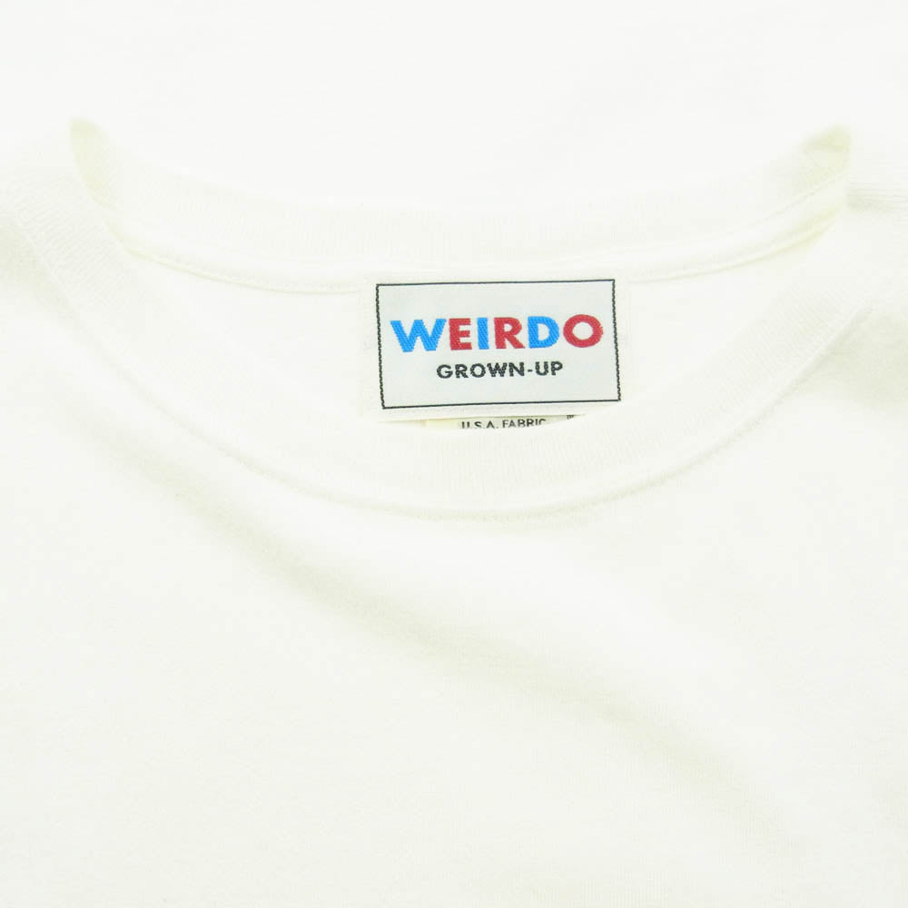 WEIRDO ウィアード SIG S/S T-SHIRTS ロゴ Tシャツ オフホワイト系 L【中古】