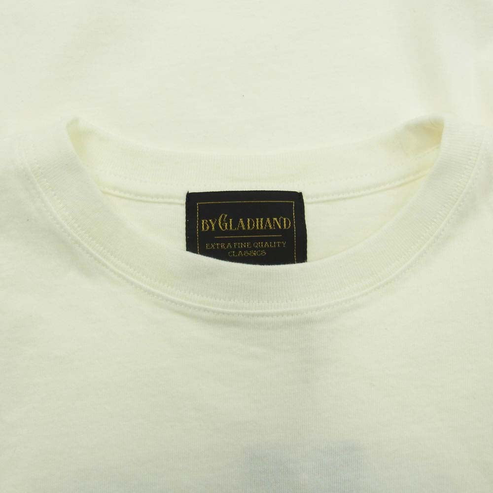 BY GLADHAND バイグラッドハンド BYGH-21-SS-22 EMPIRE GLAD - S/S T-SHIRTS プリント Tシャツ オフホワイト系 XL【極上美品】【中古】
