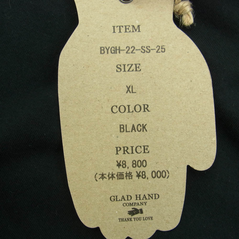 BY GLADHAND バイグラッドハンド BYGH-22-SS-25 YEAR BOOKS S/S T-SHIRTS ブラック系 XL【極上美品】【中古】