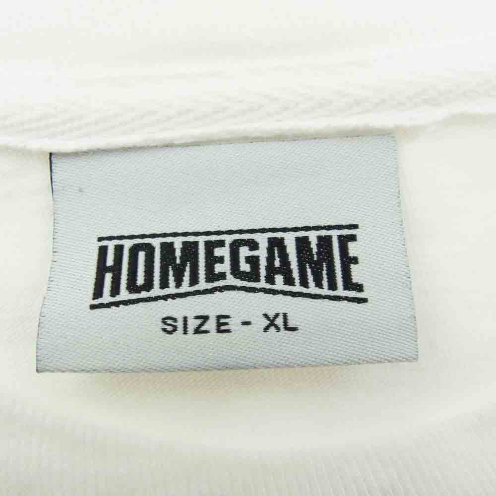 ホームゲーム × デビルマン ICON LOGO TEE バック プリント 半袖 Ｔシャツ ホワイト系 XL【中古】