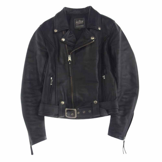 KADOYA カドヤ W4-447 ダブル ライダース ジャケット レザー ジャケット ブラック系 XS【中古】