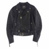 KADOYA カドヤ W4-447 ダブル ライダース ジャケット レザー ジャケット ブラック系 XS【中古】
