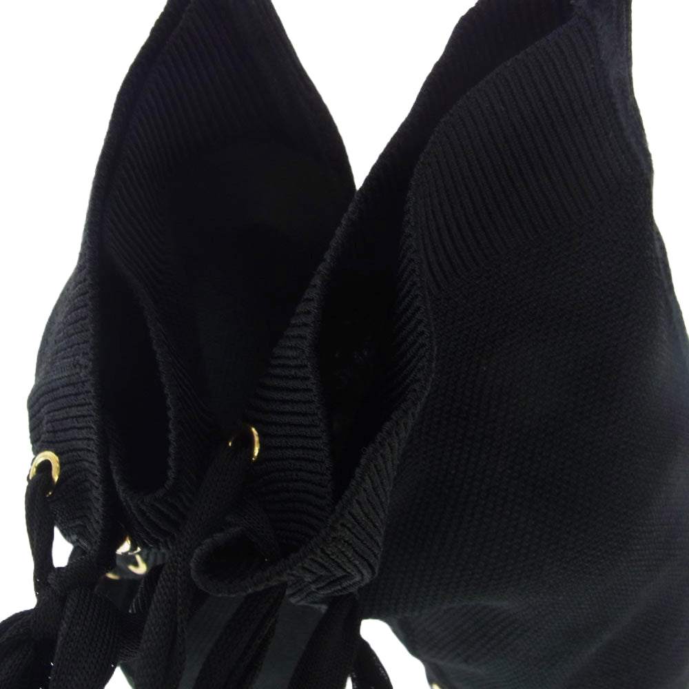 Christian Louboutin クリスチャンルブタン レース アップ ロング ブーツ ピンヒール ブラック系 EU38.5【中古】