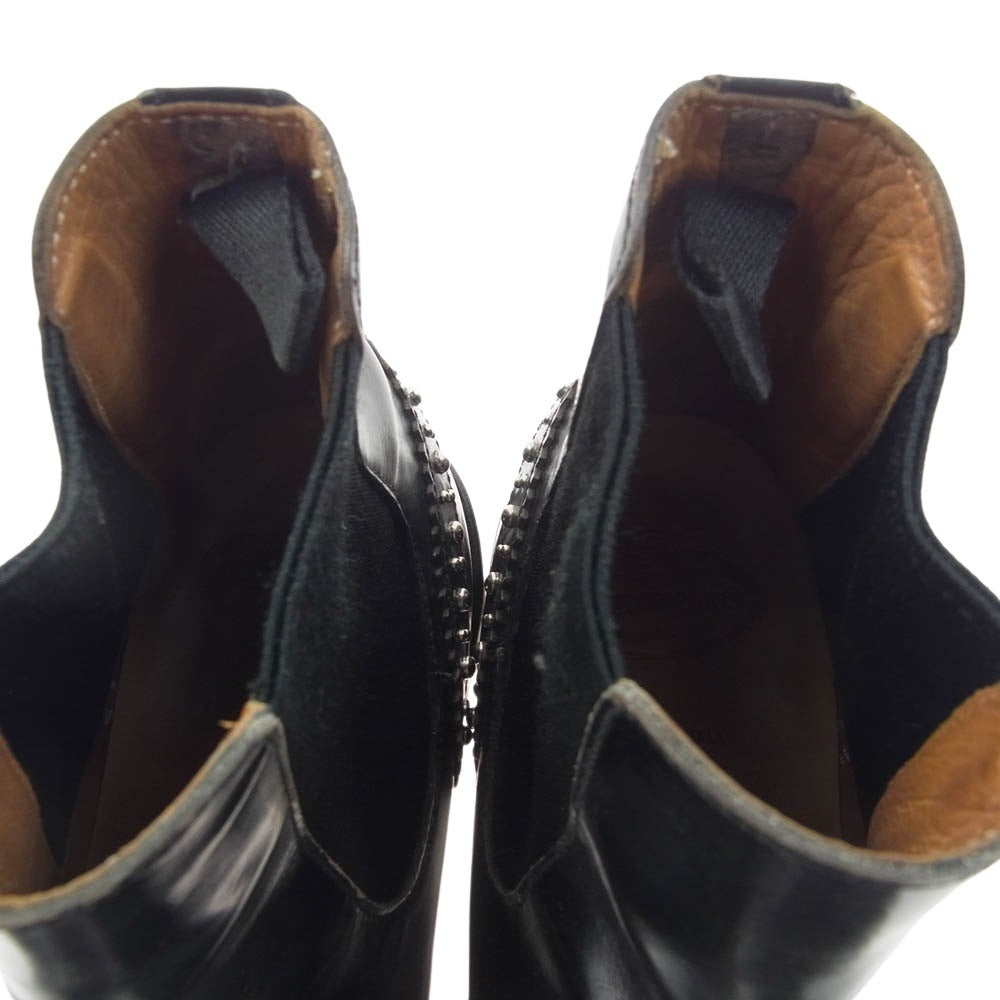 CHURCH'S チャーチ イタリア製 KETSBY MET ケツビー メット スタッズ サイドゴア ブーツ ブラック系 37.5【中古】