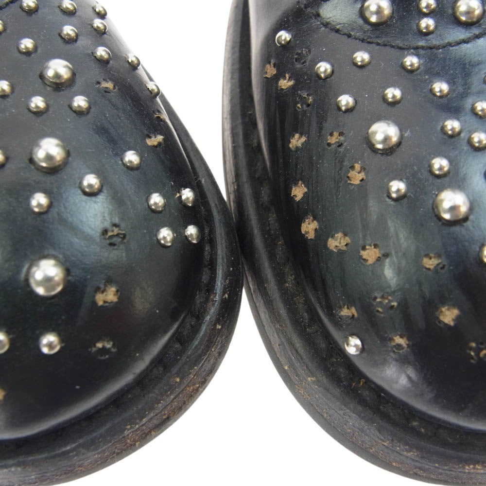 CHURCH'S チャーチ イタリア製 KETSBY MET ケツビー メット スタッズ サイドゴア ブーツ ブラック系 37.5【中古】