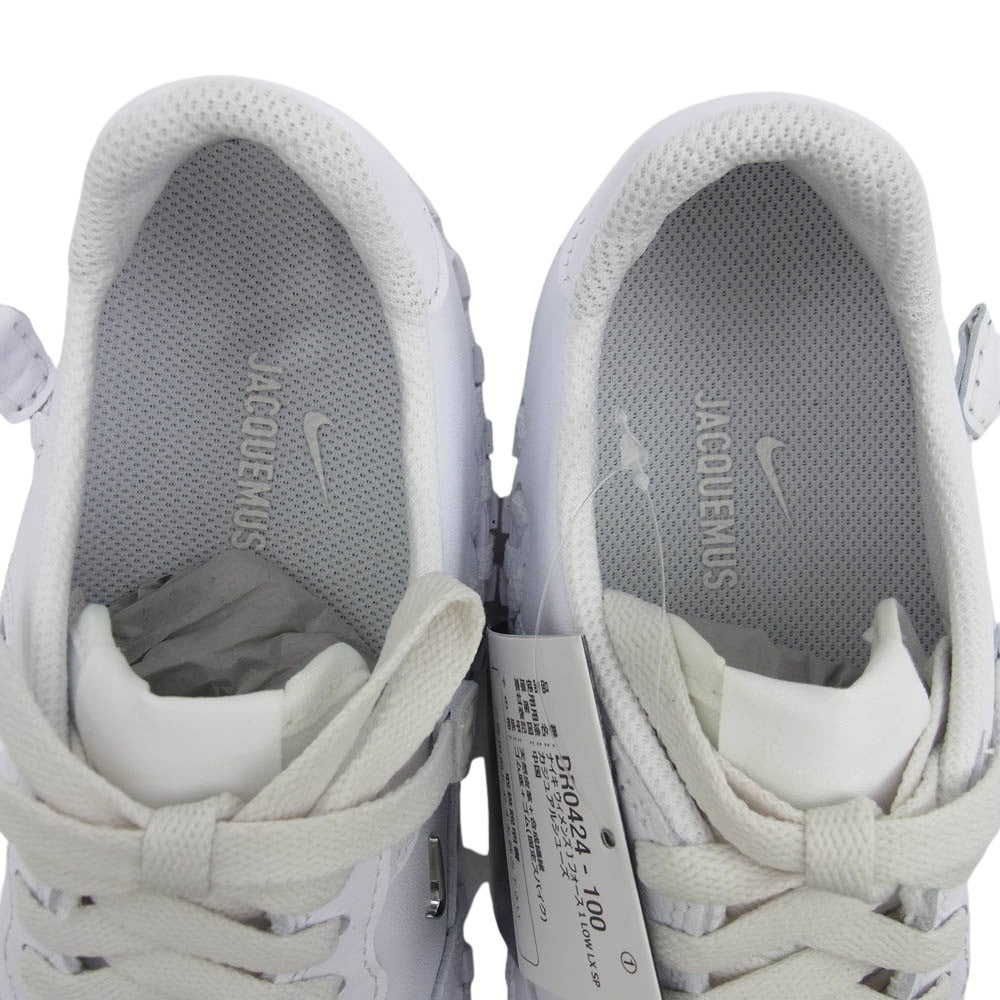 NIKE ナイキ DR0424-100 × Jacquemus ジャックムス Women's J Force 1 Low LX White ウィメンズ Jフォース ロー スニーカー ホワイト系 24.5cm【新古品】【未使用】【中古】