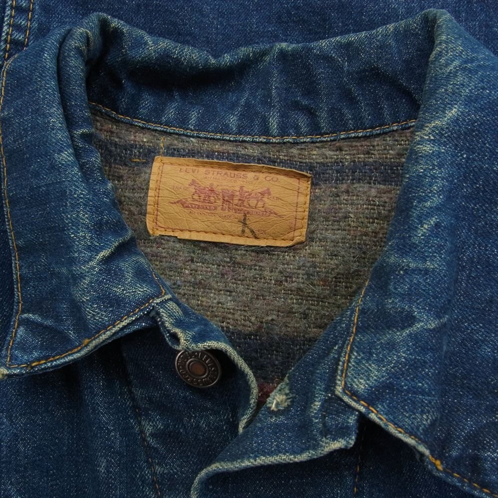 Levi's リーバイス ヴィンテージ 60s 70505 BigE TROYブランケット ボタン裏525 デニム ジャケット インディゴブルー系【中古】