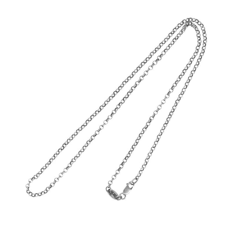 CHROME HEARTS クロムハーツ（原本無） ロールチェーン 18inch ネックレス【中古】