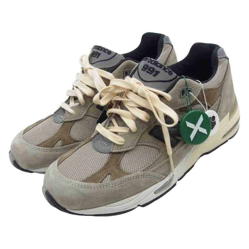 NEW BALANCE ニューバランス M991JJA フェイクバスターズ鑑定済  × JJJJound ジョウンド 991 Beige ベージュ ローカット スニーカー オリーブベージュグレー系 26.5cm【新古品】【未使用】【中古】