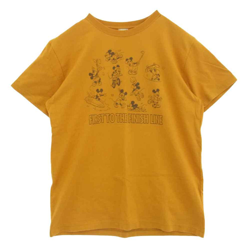 CALEE キャリー 21SS DISNEY Multi player t shirt ディズニー コラボ 半袖 Tシャツ イエロー M イエロー系 M【中古】