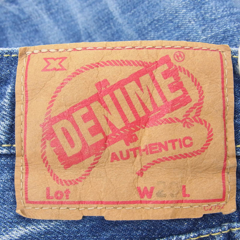 Denime ドゥニーム DM15AW-142 ボタンフライ 5ポケット デニムパンツ ジーンズ W29インチ インディゴブルー系【中古】