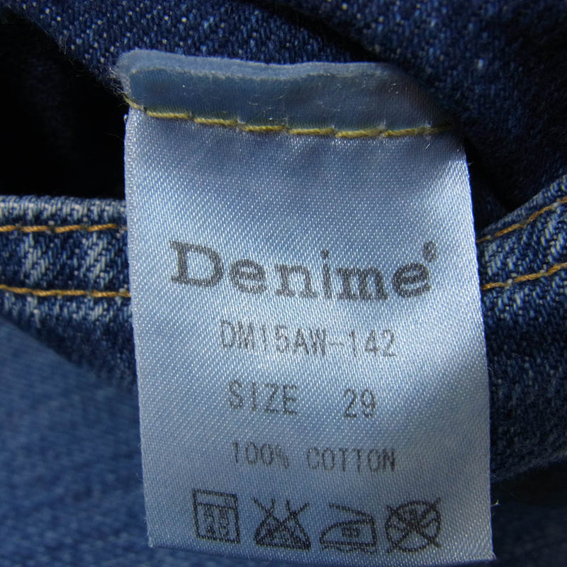 Denime ドゥニーム DM15AW-142 ボタンフライ 5ポケット デニムパンツ ジーンズ W29インチ インディゴブルー系【中古】