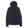 MONCLER モンクレール 21AW G20919B50800 A9340 国内正規品 MAGLIONE TRICOT CARDIGAN 切替 ダウン ワッフル サーマル ニット 長袖 ジップアップ パーカー ブラック系 L【中古】