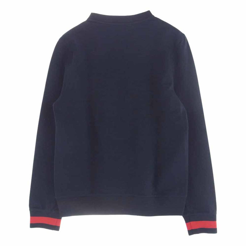 TOMMY HILFIGER トミーヒルフィガー フェルトロゴ スウェット トレーナー ホワイト系 ネイビー系 レッド系 S【中古】