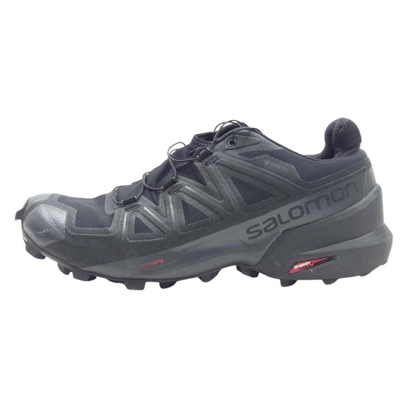 salomon サロモン 187982 SPEEDCROSS 5 GTX GORE-TEX スピードクロス ゴアテックス スニーカー ブラック系 27cm【中古】