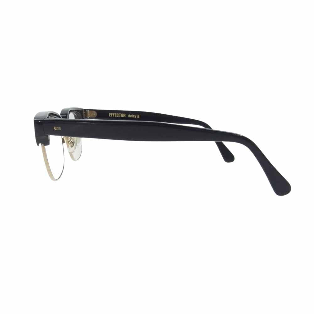 EFFECTOR エフェクター Delay2 ディレイ 度入り 眼鏡 メガネ アイウェア フレーム：ブラック系【中古】
