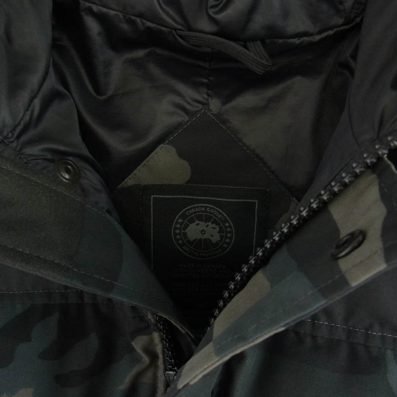 CANADA GOOSE カナダグース 3804MB サザビーリーグタグ Black Label MacMillan Parka マクミランパーカ カモフラ 迷彩 ダウン ジャケット グレー系 S【中古】