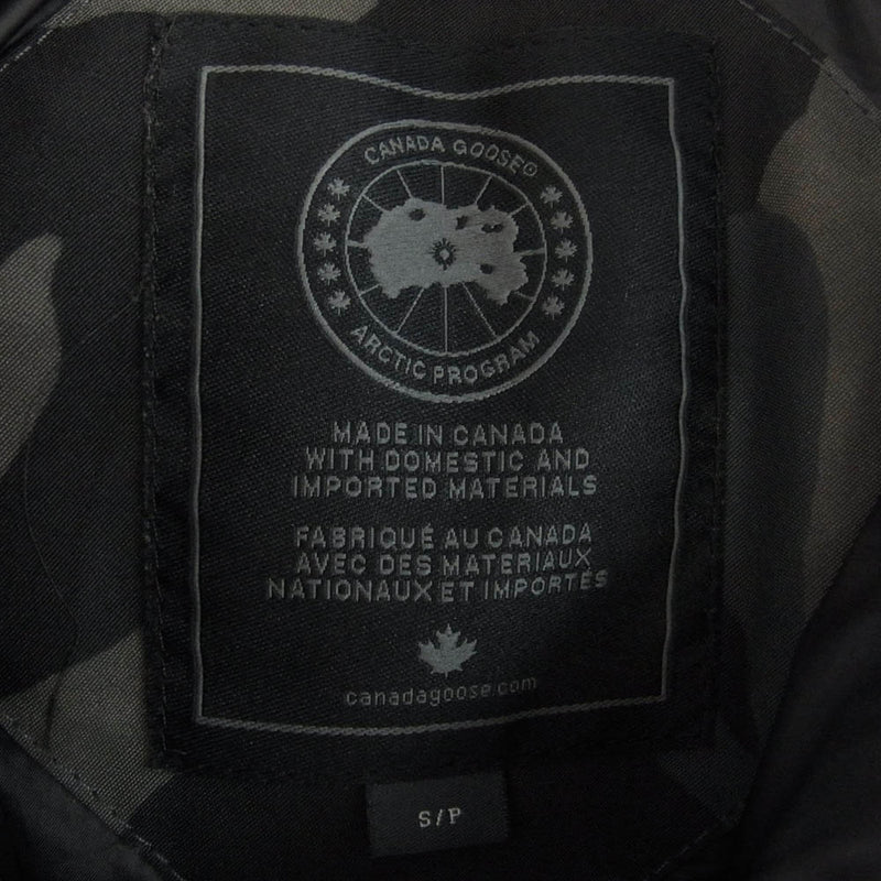 CANADA GOOSE カナダグース 3804MB サザビーリーグタグ Black Label MacMillan Parka マクミランパーカ カモフラ 迷彩 ダウン ジャケット グレー系 S【中古】