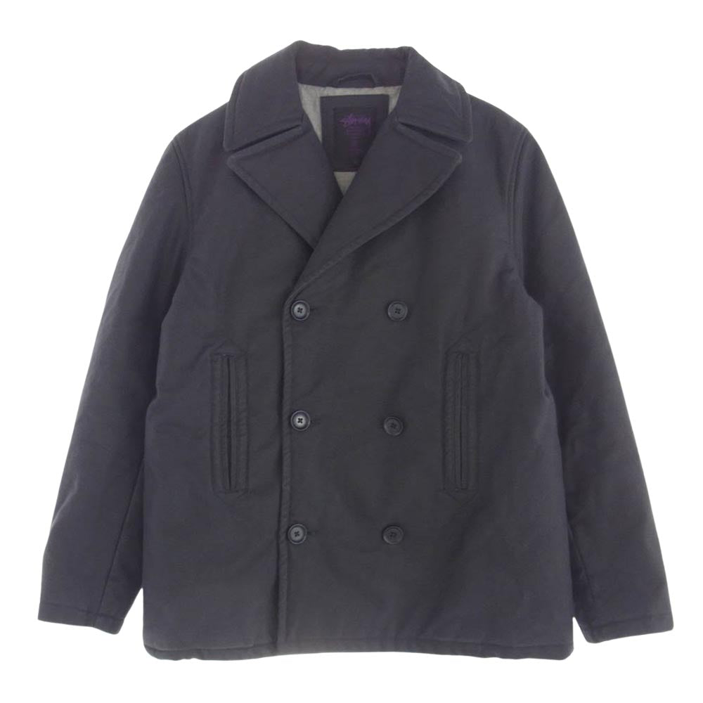 STUSSY ステューシー peacoat jkt deluxe Twill ピーコート Pコート グレー系 M【中古】