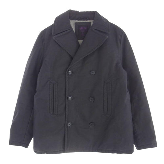 STUSSY ステューシー peacoat jkt deluxe Twill ピーコート Pコート グレー系 M【中古】