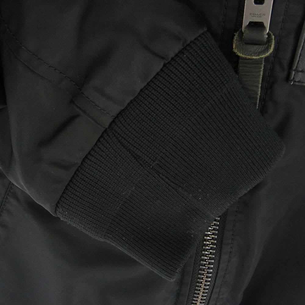 COACH コーチ 1602-33790 MA-1 フライト ジャケット ブラック系 M【中古】