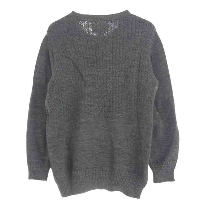 nanamica ナナミカ SUJF573 Fisherman Sweater フィッシャーマン セーター ポケット切替 ニット セーター グレー系 XS【中古】