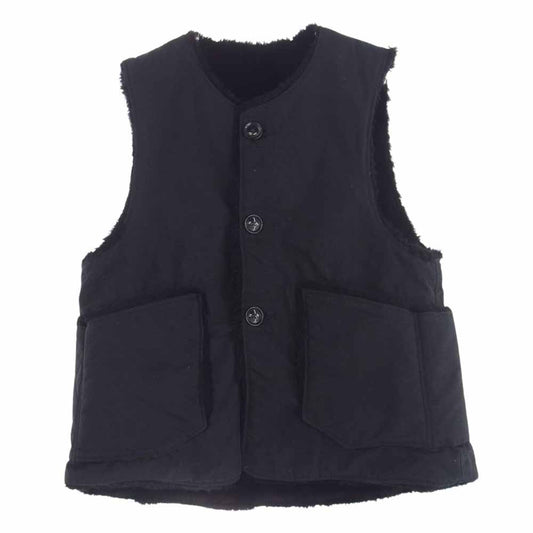 Engineered Garments エンジニアードガーメンツ リップストップ ボア フリース ベスト ブラック系 S【中古】
