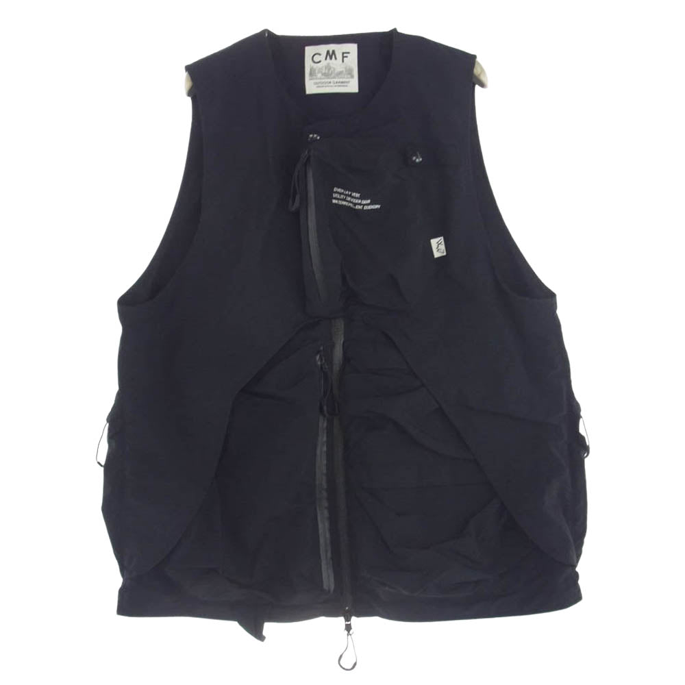 CMF OUTDOOR GARMENT シーエムエフアウトドアガーメント CMF2201-V05C OVERLAY VEST オーバーレイベスト ナイロン ユーティリティー マルチポケット べスト ブラック系 M【中古】