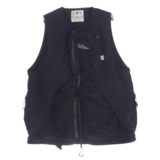 CMF OUTDOOR GARMENT シーエムエフアウトドアガーメント CMF2201-V05C OVERLAY VEST オーバーレイベスト ナイロン ユーティリティー マルチポケット べスト ブラック系 M【中古】